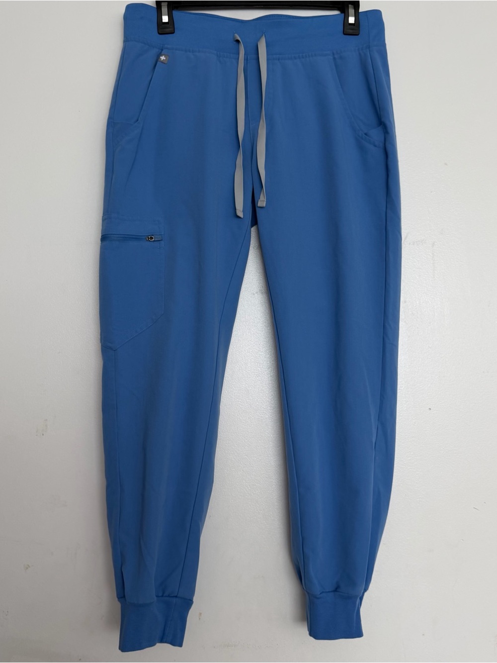Women’s FIGS Zamora Jogger Scrub Pants Ceil Blue 1517 Size Small Petite
